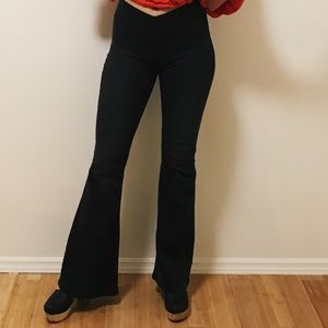 Free People Flared Black Jeans